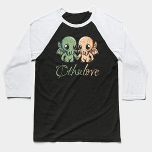 Cthulove - Cthulhus holding hands - Valentine Cthulhu #5 Baseball T-Shirt